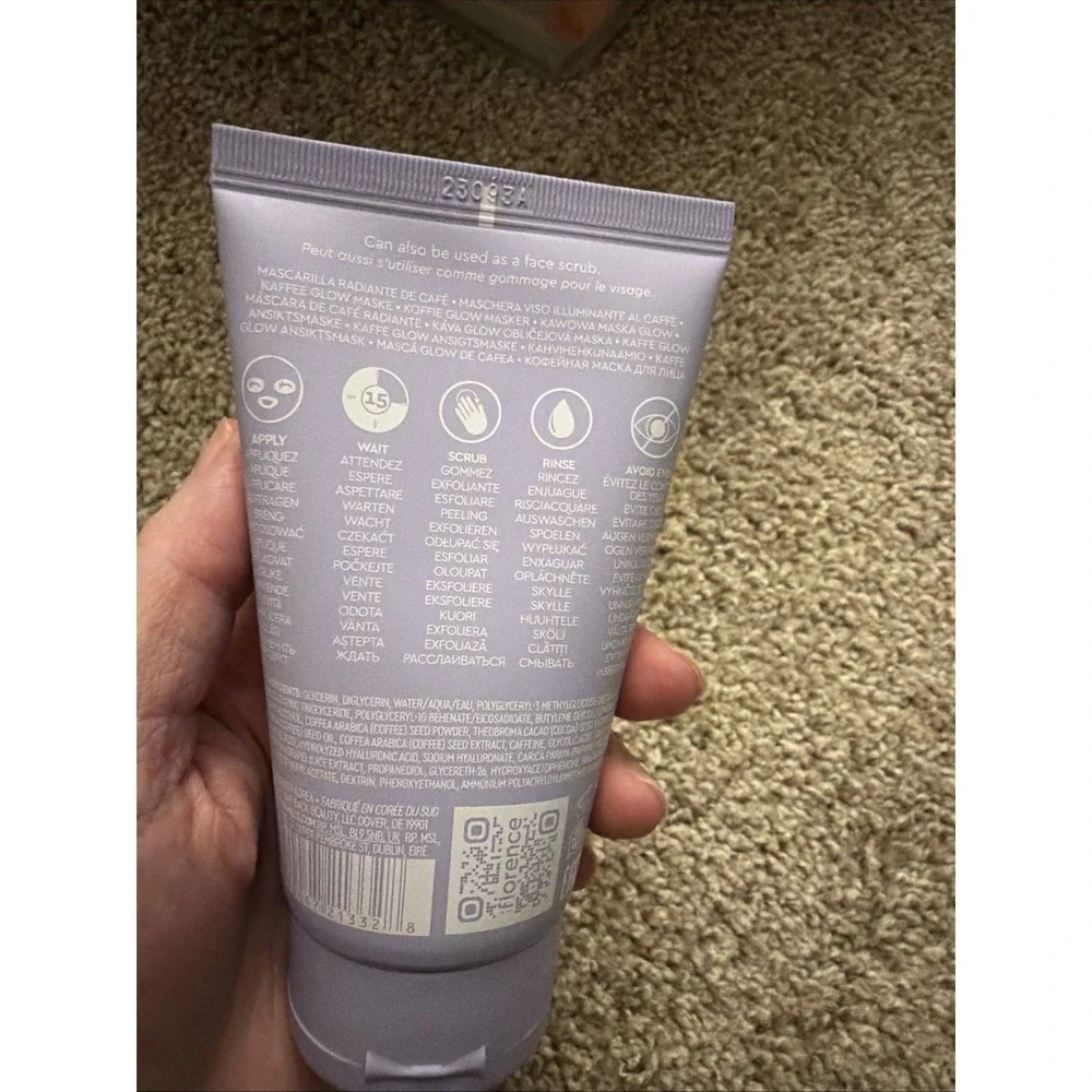 Florence By Mills Skincare Feed Your Face Love‎ U Latte Coffee Glow Mask 3.5 Oz